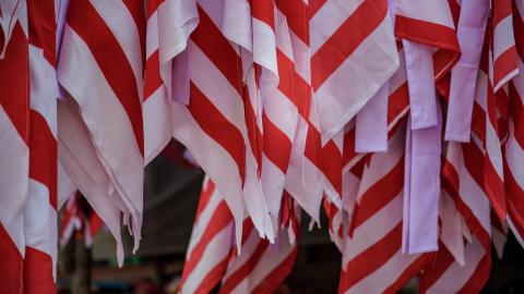 Festive Stripes in the Market