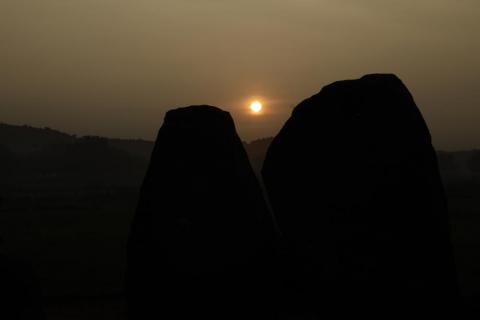 Sunrise at Megaliths, Hazaribagh, Jharkhand