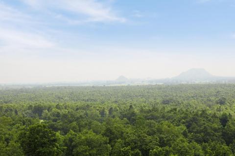 Beautiful view from canary hill hazaribagh, jharkhand, india