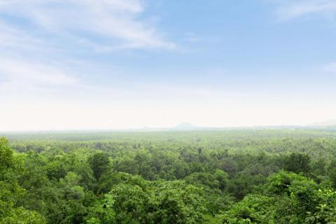 Beautiful view from canary hill hazaribagh, jharkhand, india