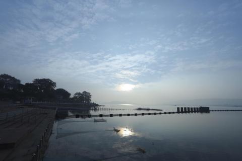 Evening scene of patratu lake