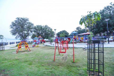 Aerial view of Patratu lake resort