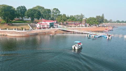 Beautiful view of Patratu Dam and Patratu Lake resort