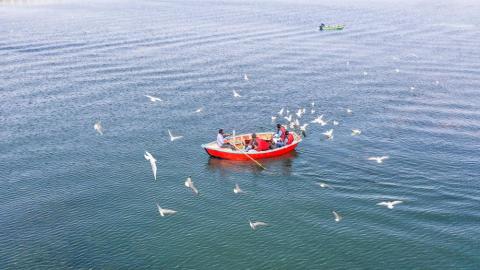 Boating at Patratu Lake Jharkhand, India