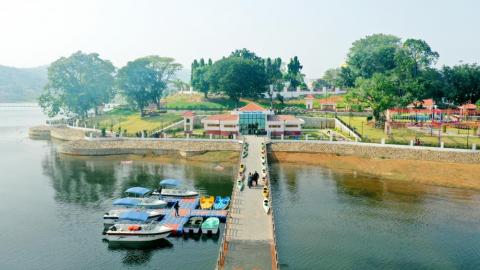 Speed boating place at Patratu Dam