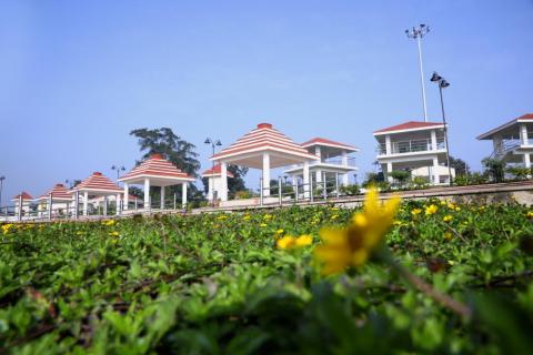 Scenic beauty of Patratu lake resort