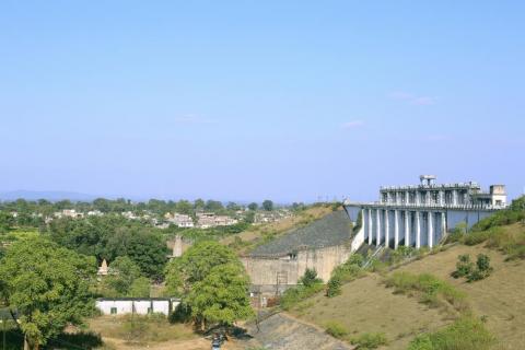 Patratu dam in Jharkhand a view of the gates