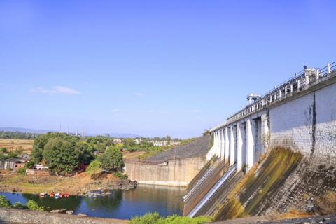 Patratu dam in Jharkhand a view of the gates