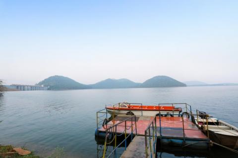 Scenic view of Chandil dam