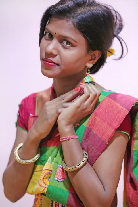 Tribal woman in traditional dress