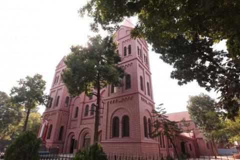 Exterior view of ST. Mary's cathedral church, Ranchi, Jharkhand