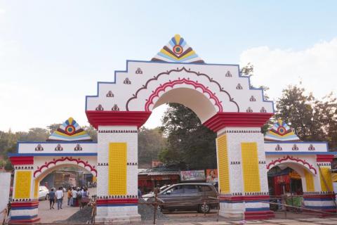 Main gate Rajrappa mandir Ramgarh, Jharkhand