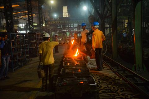 People working at Casting Factory