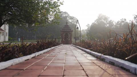 Small temple in the morning