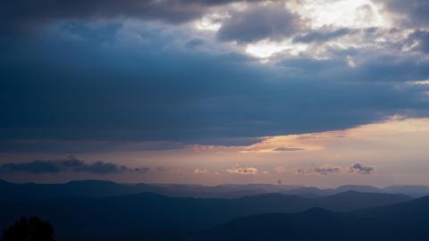 Beautiful sunrise at Netarhat, Jharkhand