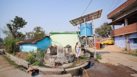 Water tank in Village