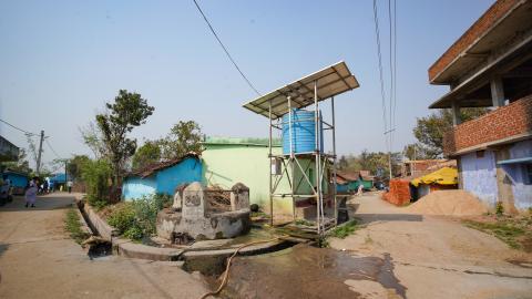 Water tank in Village