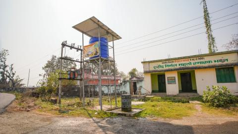 Water tank in Village