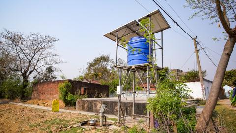 Water tank in Village