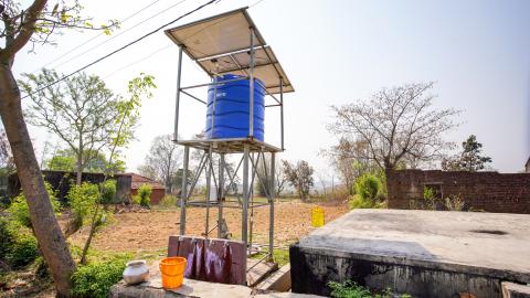 Water tank in Village