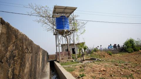 Water tank in Village