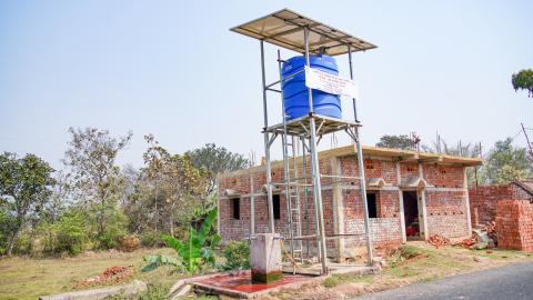 Water tank in Village