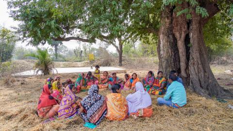 Group of Indian village woman