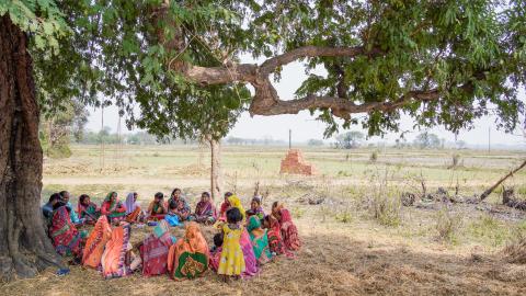 Group of Indian village woman