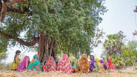 Group of Indian village woman