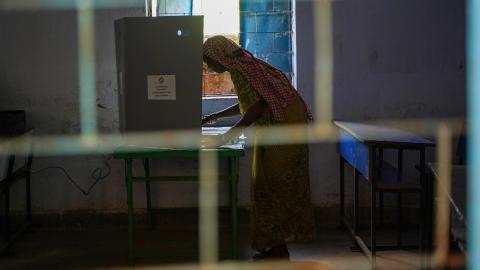 Election in Rural part of India