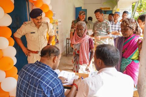 Election in Rural part of India