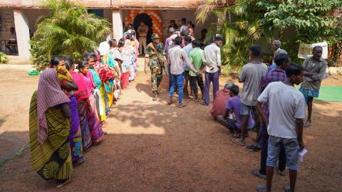 Election in Rural part of India