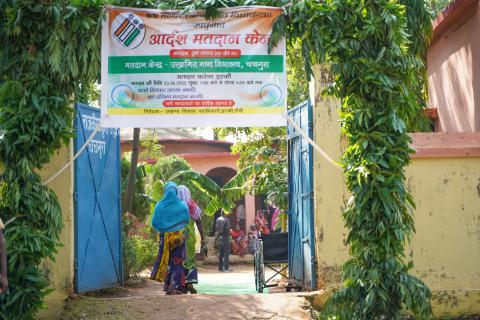 Election in Rural part of India