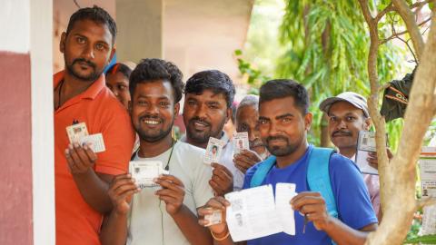 Election in Rural part of India