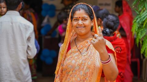 Election in Rural part of India