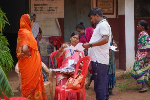 Election in Rural part of India