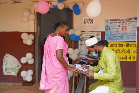 Election in Rural part of India